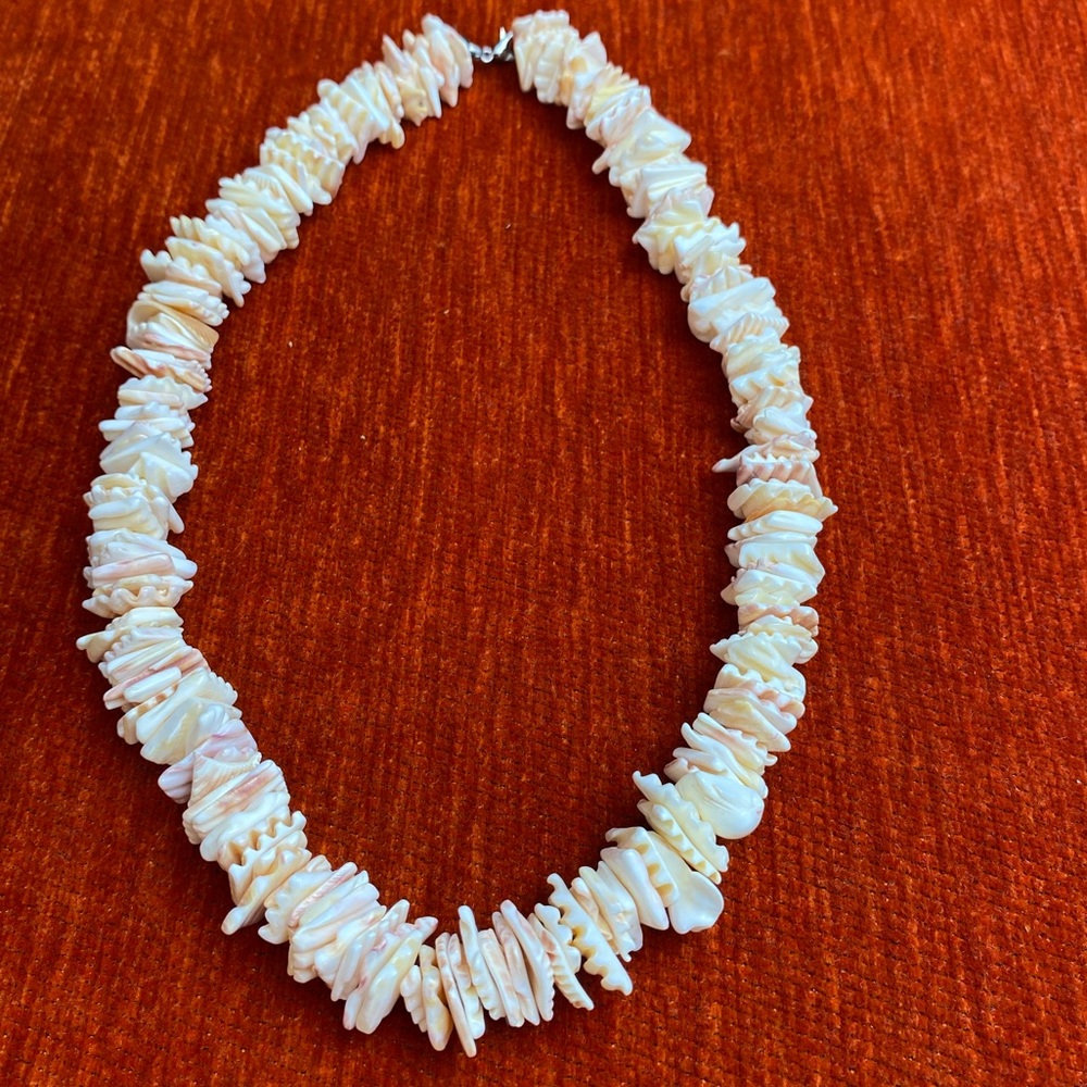 Handmade Genuine African Sea Shell Necklace.